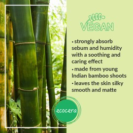 ECOCERA Loose powder bamboo, perfect for oily skin and combination skin, hypoallergenic, delicate, transparent, light.