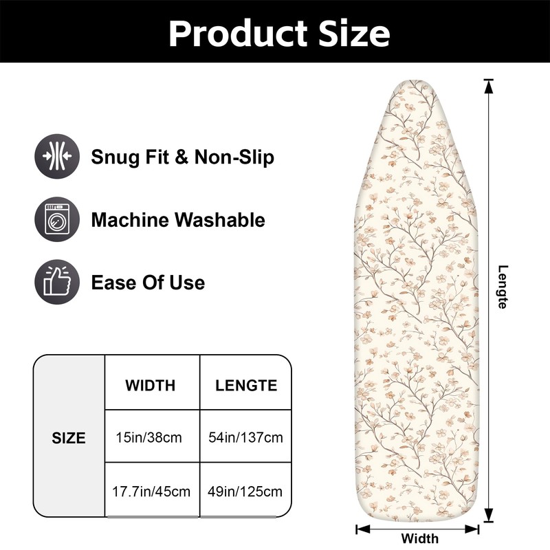 BVBOX Ironing Board Cover, Standard Size Iron Board Covers with