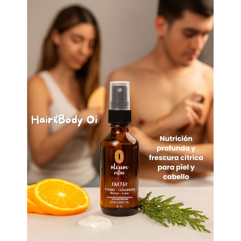 OLEUM VITAE Kit Cuidado de la Piel Naranja-Cedro. Con Aceite