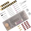 HARDELL 69 Pcs Rotary Tool Accessories Kit with 1.0/1.6/2.3mm Chucks
