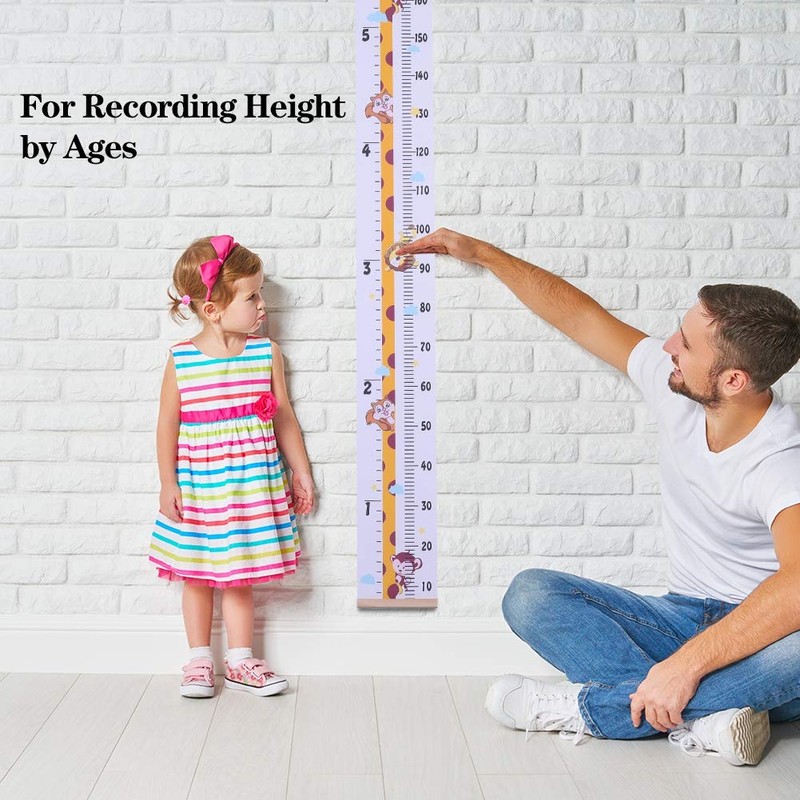 Taicanon Baby Height Growth Chart, Cute animal Pattern Growth Chart