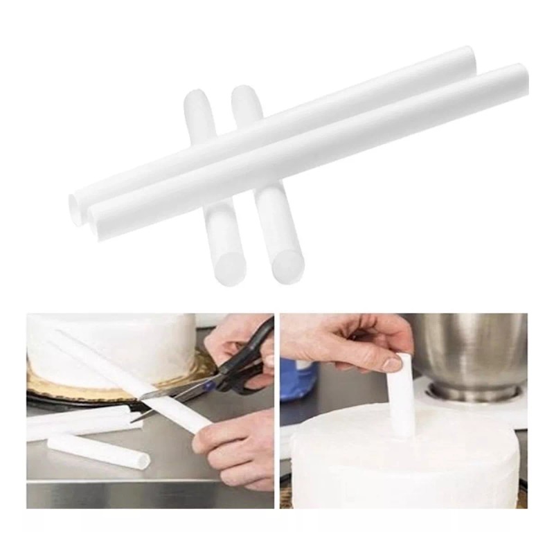 Lecute Varillas Sujetador Pisos Pastel Soporte Postres Columnas