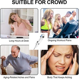 Electronic Acupuncture Pen - Acupressure Pen - Electric Acupuncture Pointer, Massage Pen, Rechargable, Find Acupoints Automatically