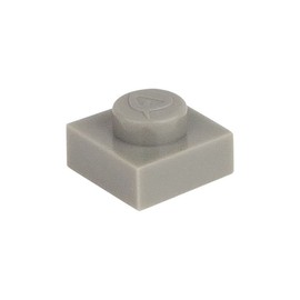 100 Mosaic Tile Building Blocks 1 x 1 Nubs Compatible 34 Different Colours Tiles Clamping Blocks (280 - Grey)