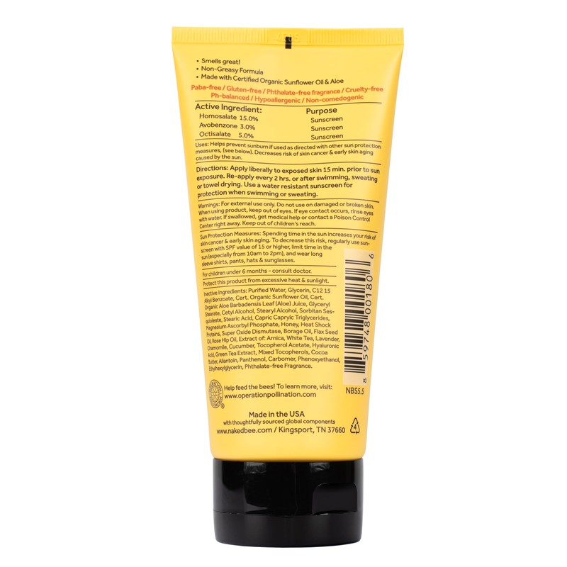 The Naked Bee Vitamin C Face & Body Sunscreen Protection