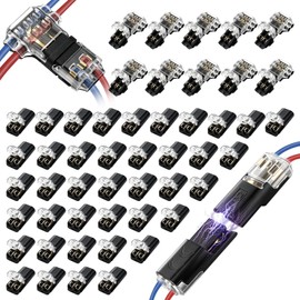 50 Pack Quick Wire Connectors Kit (40 D2 & 10 T2), 18-22AWG