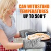 Silicone Oven Mitts, Heat Resistant 2PCS Oven Mitts with Soft