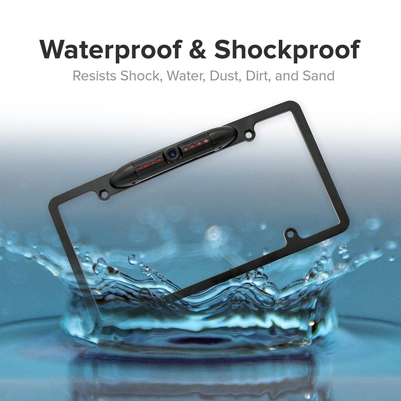 Master Tailgaters Metal License Plate Frame Backup / Front 170°