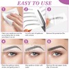 MWOOT 6 Sheets Hair-like Eyebrow Tattoo Stickers, 4D Waterproof Eyebrow