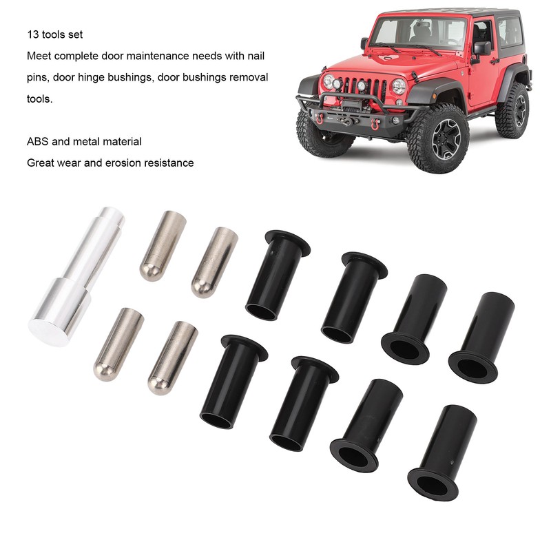 13pcs Door Bushing Removal Tool Rustproof Door Hinge Liners Set