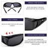 VIEWBETTER Polarized Fit Over Glasses Sunglasses for Men UV Protection