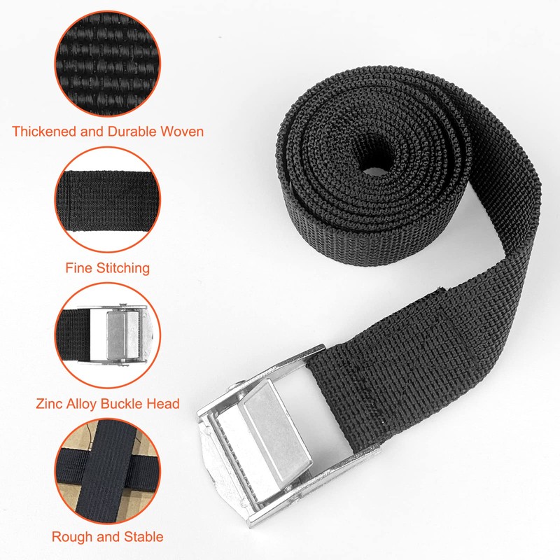 Newpop 100 cm, 6 pieces lashing straps, short with zinc