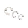 120 Pcs E-Shaped Snap Rings M1.5-M10 304 Stainless Steel Snap