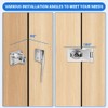 Flintronic Hasp Lockable, Safety Hasp with Screws & Lock, Drawer