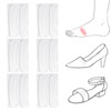 6 Pairs Sandal Strap Cushion Strips, Transparent Self-Adhesive Heel Liners