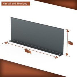 BJADE'S Gutter Valley Splash Guard,12 Pcs Aluminum Roof Valley Splash Shield Gutter Guard.for Straight,Flat Roofs,Corner,10 inch Each