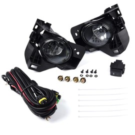 PIT66 Front Bumper Black Fog Light, Compatible with Nissan Maxima 2009 2010 2011 2012 2013 2014 2PCS Front Left & Right Fog Lights Lamps Accessories, neblineros para autos delantero, faros antiniebla