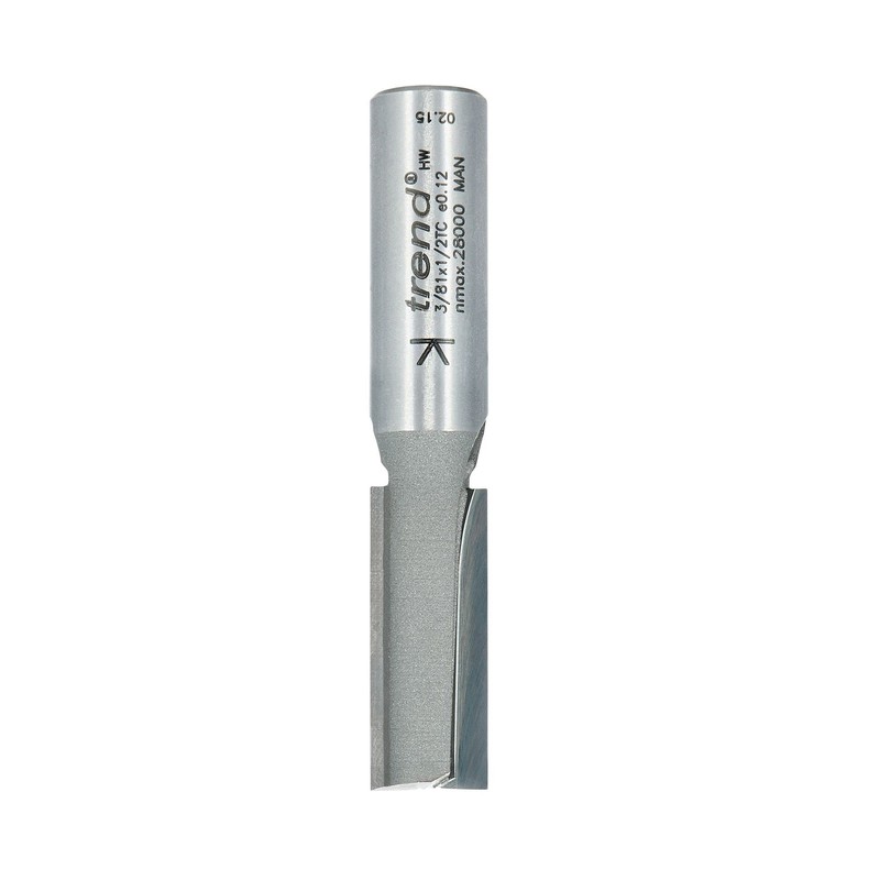 Trend Professional Straight Two Flute Router Cutter Bit, 1/2 Inch