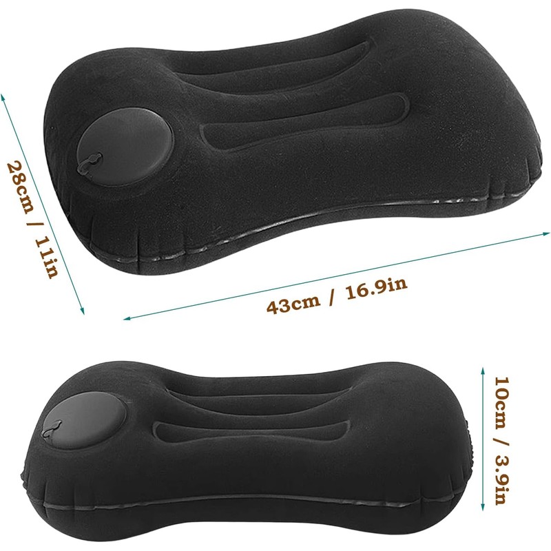 Almohadas de Viaje Inflables, Almohadas Inflables Ultraligeras para Acampar, Almohadas