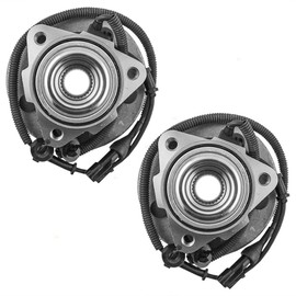 Brock Replacement Pair of Front Wheel Hub Bearings Compatible with Explorer Aviator Mountaineer 4L2Z1104AA