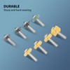 8Pcs Router Bit Groove Cutter Bit Set T Shape Wood