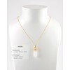 LAVISA Obelisk Gemstone Necklace Gold Pendant Real Crystal Chain Necklace