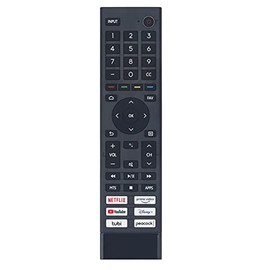 WINFLIKE ERF3J80H Voice Universal Remote Control Replace for Hisense 4K UHD Android Smart TV 55A6G 50A6G 55U68G 65U68G 65A6G 55U6G 65U6G 75U6G 50U68G 75U68G 75A6G 70A6G 43A6G 50A6G 50U6G 55A6G 60A6G