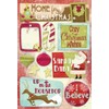 Karen Foster Design säure- und ligninfreie Scrapbooking-Stickerbogen, gemütliche Weihnachten