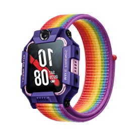 Polyjoy Children's Nylon Bracelets Compatible with Watch Phone Z7/Watch Phone Z6/Watch Phone Z1 Bracelet, Kids Smartwatch Girls Boys Soft Adjustable Replacement Straps, No gemstone