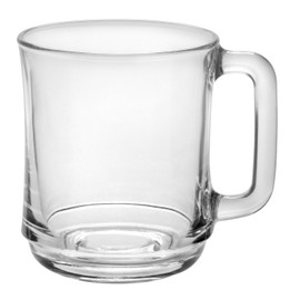 Duralex - Lys Stackable Clear Mug 310 ml (10 7/8 oz) Set Of 6