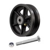 LONGRUNFORU 6" X 2" Sliding Gate Rollers, Cast Iron V