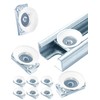SIHAI 30-Pack 1/4"-20 Strut-Channel Cone Nuts, Position-Exact for Easy Installation,