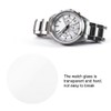 1 Pair 1.0mm Thickness Transparent Round Watch Crystal Glass for