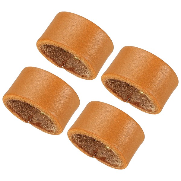 PATIKIL Leather Loop Keeper, 4 Pack Leather Loops Belt Keeper
