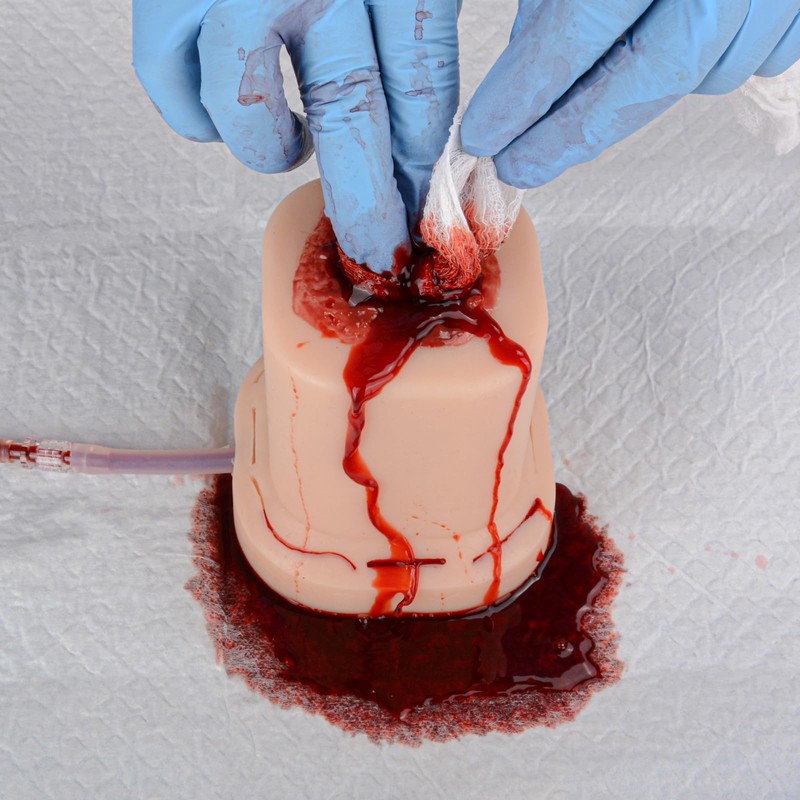 Simedutech Gunshot Wound Packing Trainer, Stop the Bleeding Training Kit