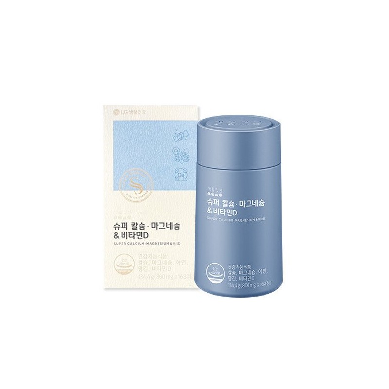 생활정원 슈퍼 칼슘 마그네슘비타민D(800mgX168정) Living Garden Super Calcium Magnesium Vitamin