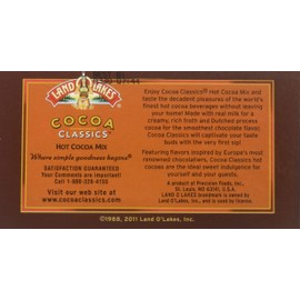 Land O Lakes Cocoa Classics, Raspberry & Chocolate Hot Cocoa Mix, 1.25-Ounce Packets (Pack of 72)