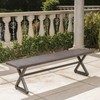 Christopher Knight Home Rolando Outdoor Aluminum Dining Bench with Steel
