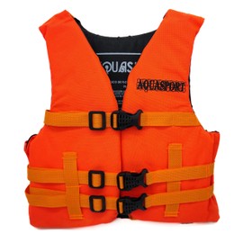 AQUASPORT Chaleco acuatico de flotación Adulto, Juvenil, Infantil, bebés (Naranja, 1)