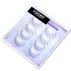 White Lashes with Bottom Lashes, Wispy Manga Colored Eyelash Strip