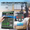 Aveek Audio Mixer,Professional Sound Board Mixing Console with USB Drive/Bluetooth/Computer/4