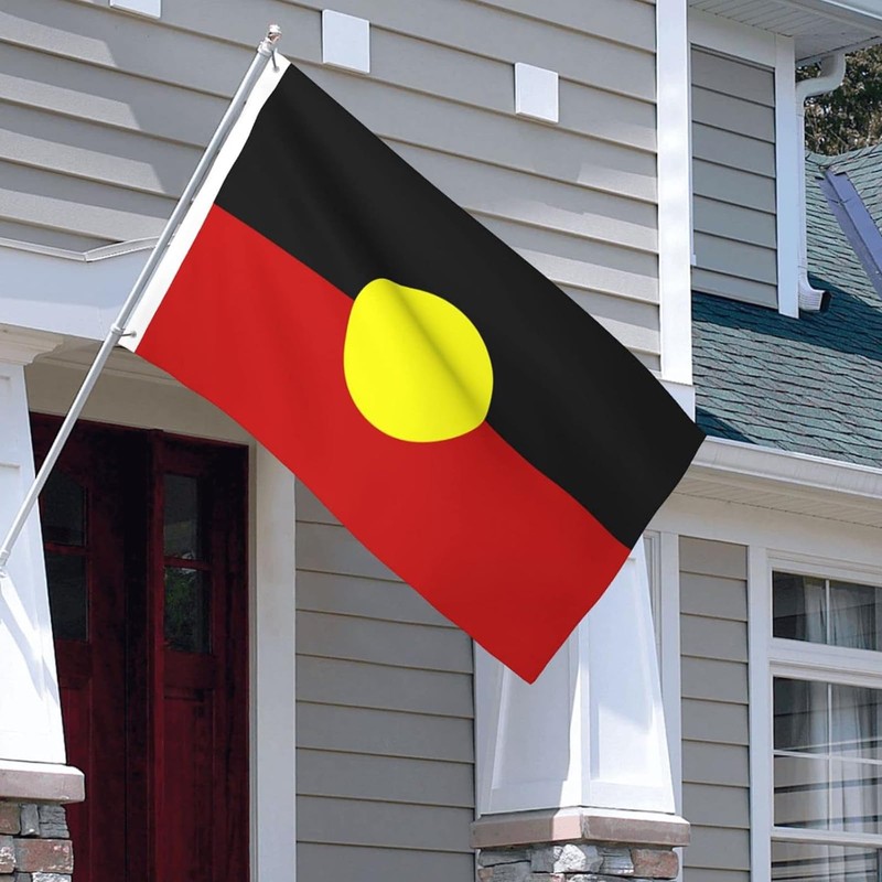 Aboriginal Flag of Australia, 150 x 90 cm, Black Red