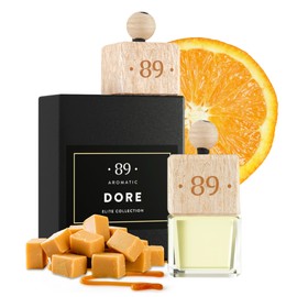 ? 89 ? Aromatic ? 89 ? Auto Glas-Lufterfrischer zum Aufh?ngen - Karamell & Orange Duft H?ngender Diffusor C Lang anhaltender Autoduft gegen Gerche C Premium Duftbaum fr Auto, Bro, Zuhause