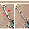 GAJPBLK 6 Pieces Metal Magnet Keychain Magnetic Keychain Pocket Keyring