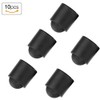 Alomejor 10pcs Pool Cue Caps Rubber Cue Cover Billiards Cues