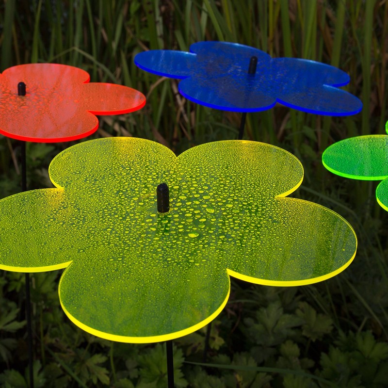 SUNPLAY Suncatcher Flowers in Colour Mix, Set of 5 x