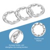 sourcing map M6 50Pcs Internal Tooth Washers, 304 Stainless Steel