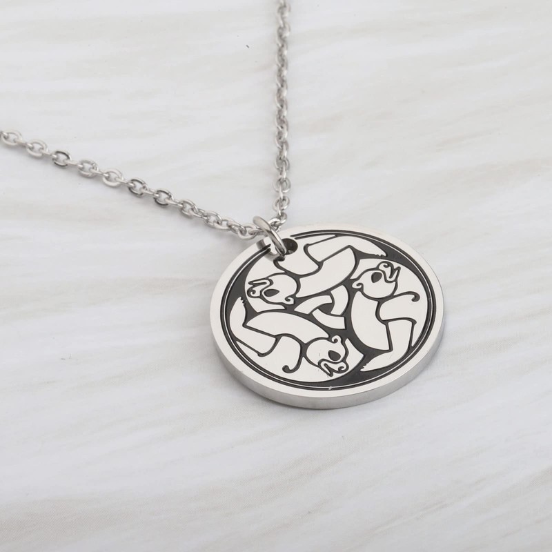 FAADBUK Celtic Three Bears Necklace - Brave Queen Elinor Celtic