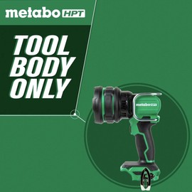 Metabo HPT 18V MultiVolt™ Cordless LED Handheld Spotlight | Tool Only - No Battery | Illuminates up to 730 yards | 4 Light Settings | 1050 Lumen | UB18DHQ4