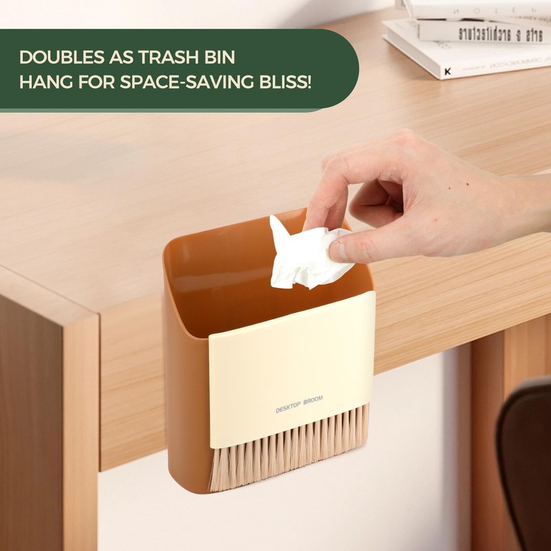 SAYAPE Small Broom and Dustpan Set, Portable Hand Whisk Broom